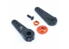 Fastrax Jumbo Black Alloy 3 in 1 Servo Horn - 15T Large Scale (Savox/Multiplex/Hitec)