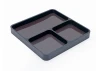 Fastrax Aluminium Square Magnetic Maintenance Tray 98X98mm Black