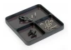 Fastrax Aluminium Square Magnetic Maintenance Tray 98X98mm Black
