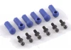 Fastrax Ball Cups (6) Blue W/Ball Studs