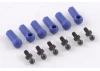 Fastrax Ball Cups (6) Blue W/Ball Studs