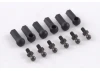 Fastrax Ball Cups (6) Black W/Ball Studs