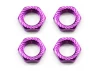 1:8 Buggy Wheel Nuts - 1.0 Pitch - Purple (4)