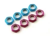 1:8 Buggy Wheel Nuts - 1.0 Pitch - Blue (4)