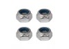 M3 Nyloc Nuts (6) - Silver