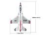 FMS F-16 Blue Thunder 64mm EDF - PNP