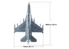FMS F-16 Grey 64mm EDF - PNP