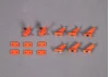 FMS 90mm Super Scorpion Control Horns Orange