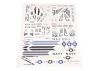 FMS F/A-18 Super Hornet 70mm Decal Sheet