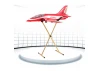 FMS Airplane Stand V2 (Red)