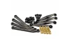 Fastrax FCX24 Black Brass Suspension Link Rods (8Pc)