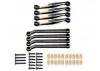 Fastrax FCX24 Black Brass Suspension Link Rods (8Pc)