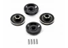 Fastrax FCX24 Black Brass Wheel Counterweights (4Pc)