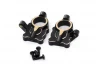 Fastrax FCX24 Black Brass Steering Arm Housing (2Pc)
