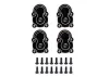 Fastrax FCX24 Black Brass Axle Housing Covers (4Pc)