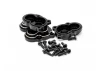 Fastrax FCX24 Black Brass Axle Housing Covers (4Pc)