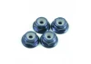 Fastrax M2 Blue Flanged Locknuts 4Pcs