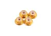 Fastrax M2 Gold Flanged Locknuts 4Pcs