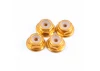 Fastrax M2 Gold Flanged Locknuts 4Pcs