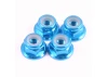 Fastrax M4 Blue Flanged Locking Wheel Nuts (4)