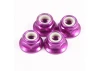 Fastrax M4 Pink Flanged Locknuts 4Pcs