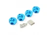 Fastrax Tamiya TT-02 Aluminium 12mm Wheel Hexes (4)