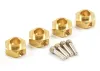 Fastrax TRX-4 Brass Hex Wheel Hub (4)