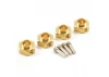Fastrax TRX-4 Brass Hex Wheel Hub (4)