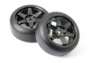 FTX Stinger Hard Drift Wheel/Tyres (2)
