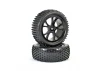 FTX Vantage Front Buggy Tyres Mounted on Black Wheels - 1 Pair