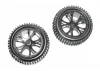 FTX Vantage Front Buggy Tyres Mounted on Black Wheels - 1 Pair