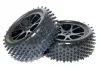 FTX Vantage Front Buggy Tyres Mounted on Black Wheels - 1 Pair