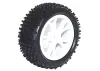 FTX Vantage Front Buggy Tyres Mounted on White Wheels - 1 Pair