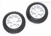 FTX Vantage Front Buggy Tyres Mounted on White Wheels - 1 Pair