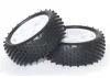 FTX Vantage Front Buggy Tyres Mounted on White Wheels - 1 Pair