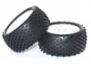 FTX Vantage Rear Buggy Tyres Pre Mounted on Black Wheels - 1 Pair