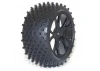 FTX Vantage Rear Buggy Tyres Pre Mounted on Black Wheels - 1 Pair