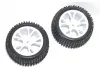 FTX Vantage Rear Buggy Tyres Pre Mounted on Black Wheels - 1 Pair