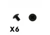 FTX Button Head Hex Screw 6Pcsm4*6 ** CLEARANCE **