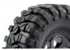 FTX Outback Pre-Mounted 6Hex/T Yre (2) - Black