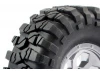 FTX Outback Pre-Mounted 6Hex/T Yre (2) - Chrome