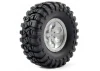 FTX Outback Pre-Mounted 6Hex/T Yre (2) - Grey