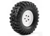 FTX Outback Pre-Mounted Steel Lug/Tyre (2) - White