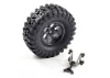 FTX Outback Spare Tyre Mount + Tyre/6 Hex Wheel Black