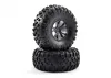 FTX Outlaw Pre-Mounted Wheels + Tyres - Black