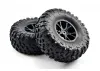 FTX Outlaw Pre-Mounted Wheels + Tyres - Black