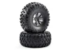 FTX Outlaw Pre-Mounted Wheels + Tyres - Black