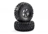 FTX Outlaw Pre-Mounted Wheels + Tyres - Black