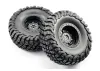 FTX Mauler 2.2 All Terrain Tyres Pre-Glued On Black Wheels