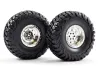 FTX Mauler 2.2 All Terrain Tyres Pre-Glued On Chrome Wheel
